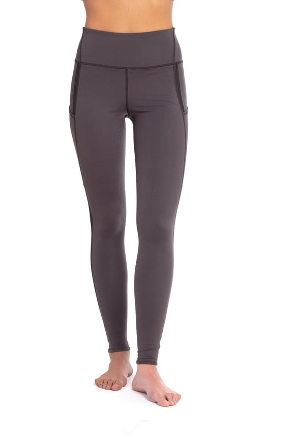 Womens Full Seat Perfect Sport Grey Tights Size S