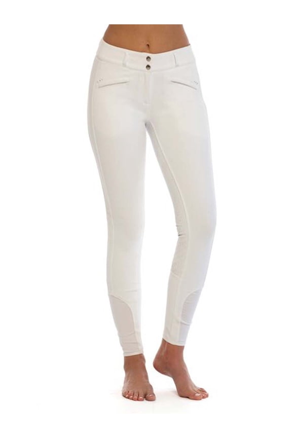 Womens Full Seat White Miracle Breech Size 36L