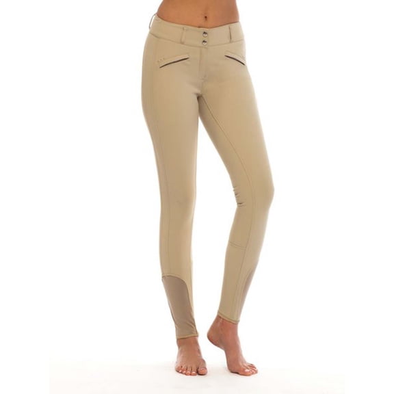 Goode Rider Womens Knee Patch British Khaki Miracle Breech Size 32L