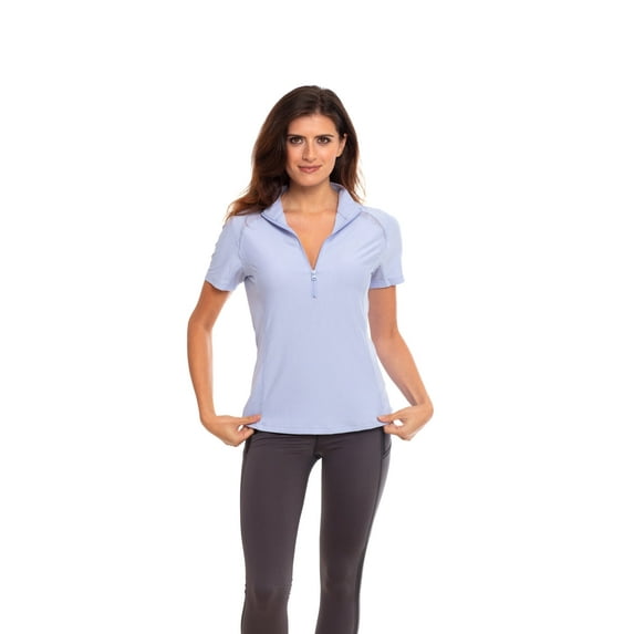 Goode Rider Womens Perfect Sport Navy Link Shirt Size L