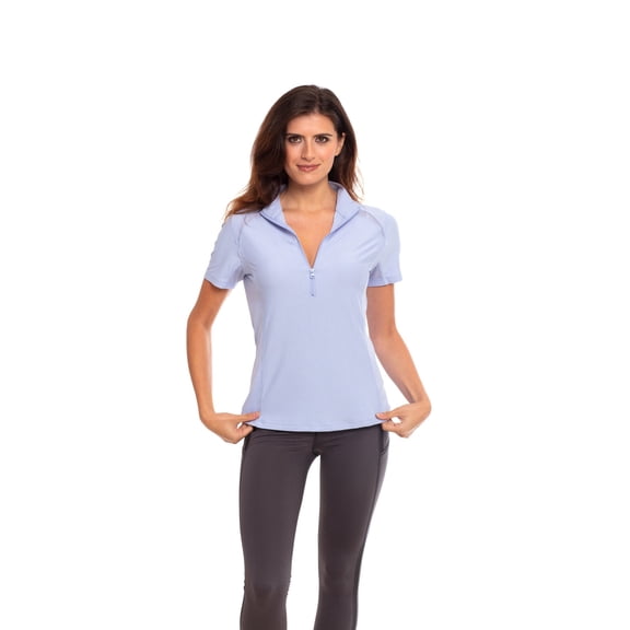Goode Rider Womens Perfect Sport Navy Link Shirt Size S