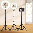 thumbnail image 1 of Goodea 8'' LED Ring Light, Adjustable Color Modes, Phone Holder, Desktop Tripod Stand, Beauty Fill Light for Live Streaming, TikTok, YouTube, Makeup, Photography, Zoom, Selfies, 1 of 8