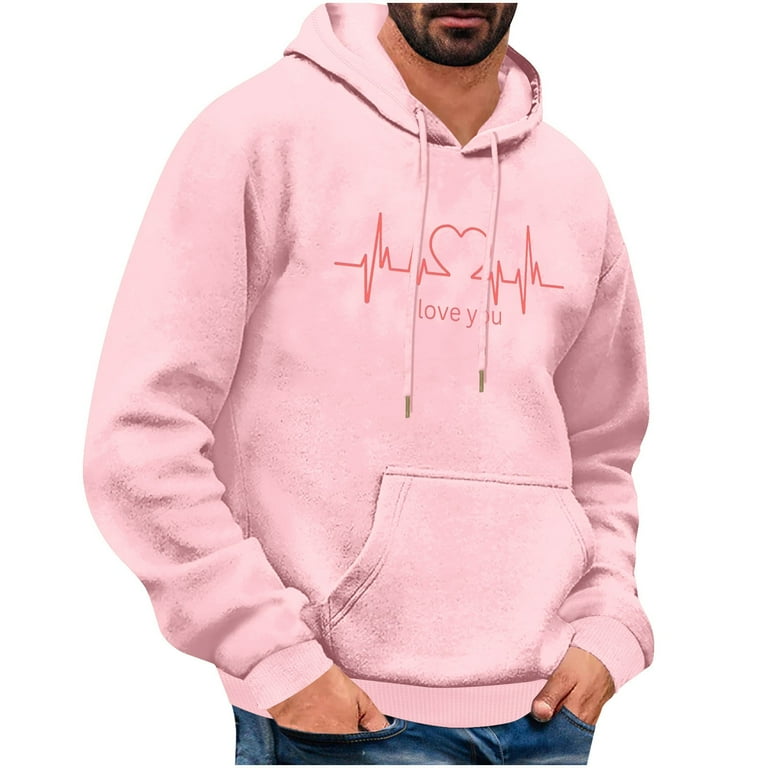 Goodeals Clearance,Men's Happy Valentine's Day Pullover