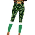 thumbnail image 1 of Goodeals Clearance Sale,Womens High Waist Workout Leggings St.Patricks Day Tights 3D Printed Stretchy Leggings Shamrock Clover Green Lucky Pants for Yoga Running(Green,S), 1 of 7