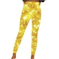 thumbnail image 1 of Goodeals Clearance,Women's Yoga Leggings Sparkle Sequin Print Pants High Waisted Athletic Workout Legging Non See Through Pant(Multicolor,S), 1 of 5