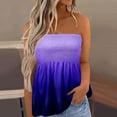 thumbnail image 1 of Goodeals Off Shoulder Tops for Women Gradient Color Ombre Shirts Summer Loose Flowy Tunic Tees Fashion 2025 Sleeveless Camisole Clothes(Purple,L), 1 of 5