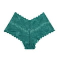 thumbnail image 1 of Goodeals Women V Cut Cheeky Panties Sexy Lace Underwear Fashion Sheer Summer Briefs Trendy Solid Color Lingerie Underpants(Green,S)Saving, 1 of 3