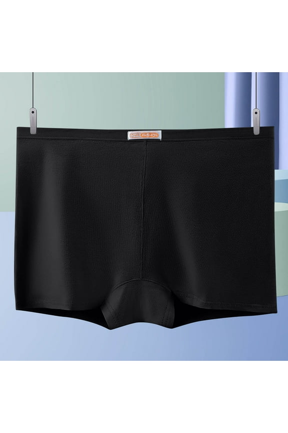 Women's Boyshort Panties Seamless Cotton Blend Underwear Stretch Boxer Briefs Comfort Stretch Breathable Lingerie(Black,XXL)