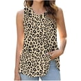 thumbnail image 1 of Goodeals Womens Tank Tops Loose Fit Sleeveless Shirts Crewneck Summer Tops Curve Hem Tunic T Shirts Business Office Dress Blouses 2025(Yellow,L), 1 of 3