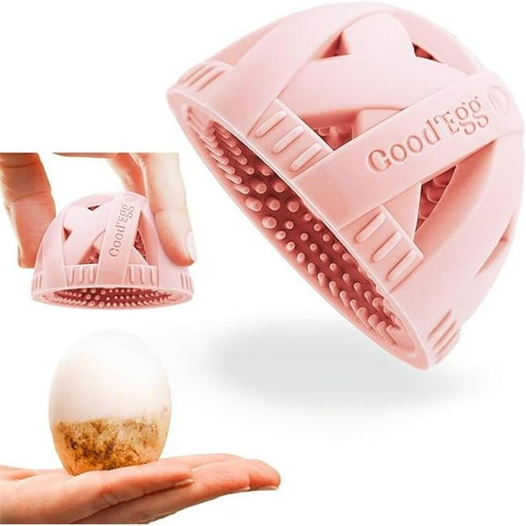 Goodegg Stuff 136331 The Original Silicone Standard Egg Cleaning Brush, Small - Pink