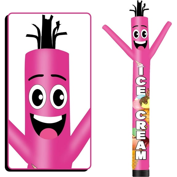 Goodeny Tall Inflatable Tube Man Ice Cream Wacky Wavy Dancing Guy, 6 ft