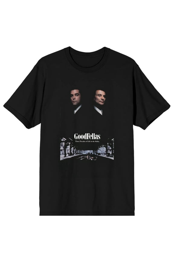 Goodfellas Henry Hill Poster Black Tee Shirt-XL