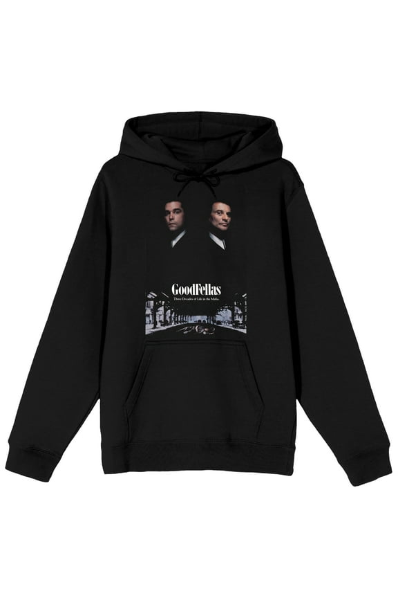 Goodfellas Poster Black Long Sleeve Hoodie-5XL