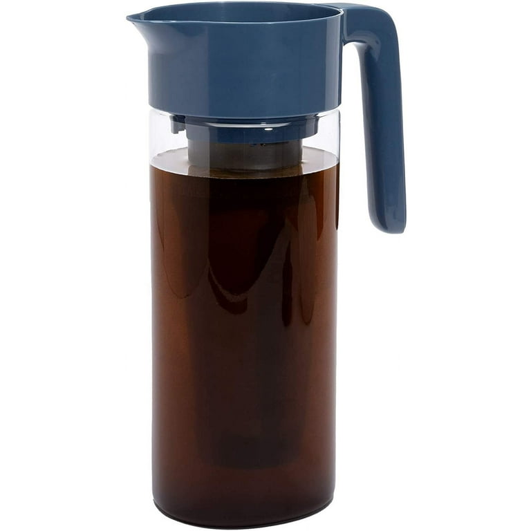 Aquach Airtight Cold Brew Iced Coffee Maker 34oz/1L, BPA-Free, Thick  Borosilicate Glass Carafe with Double Fine Mesh Removable Filter,  Dishwasher