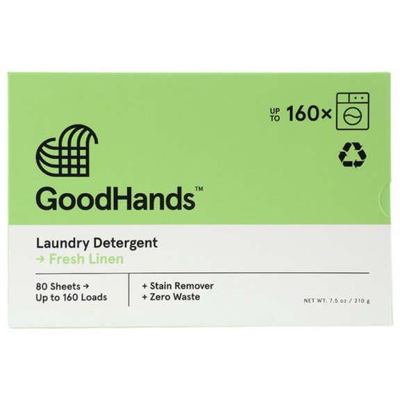 Goodhands Laundry Sheets Fresh Linen 80 Pack (Pack of 8)