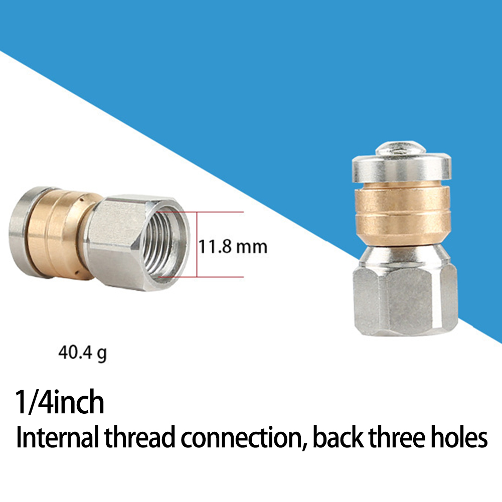 Goodhd 1/4\'\' , 3/8\'\'Jetter Rotary Nozzle Pressure Washer Drain