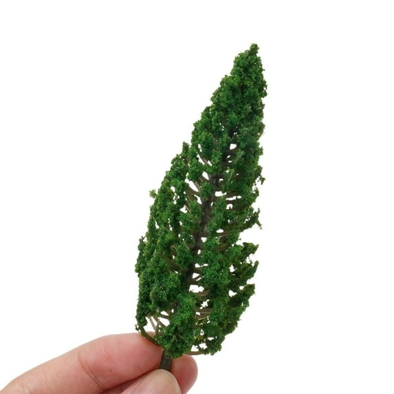 Goodhd 10Pcs Model Pine Trees Green For Scale Railway Layout 11Cm Sl-16059
