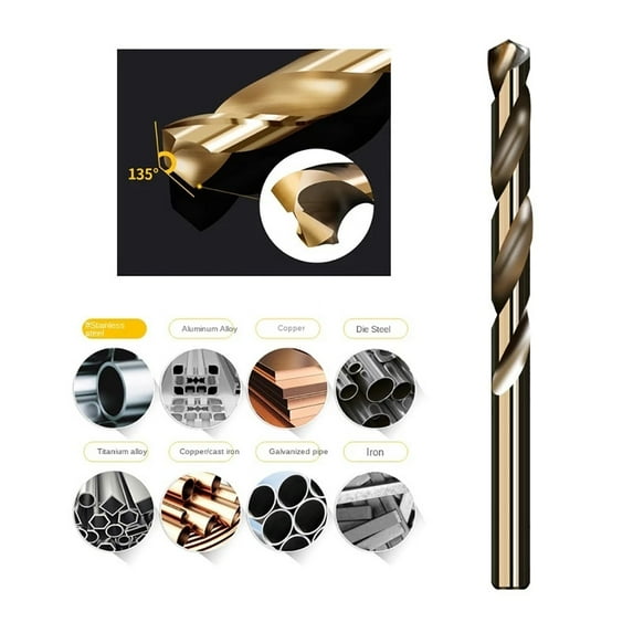 Goodhd 1mm-13mm Cobalt HSS Drill Bit M35 For Stainless Steel Drilling Metalworking