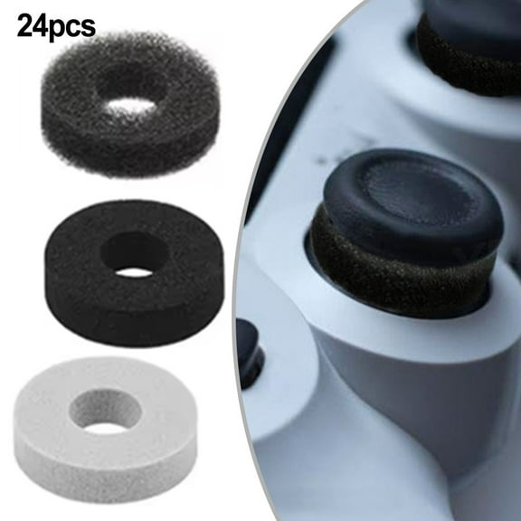 Goodhd 24Pcs Handle Protection Rings Precision Control Ring Aim Assist For Ps4 For Ps5-Gray High Elasticity