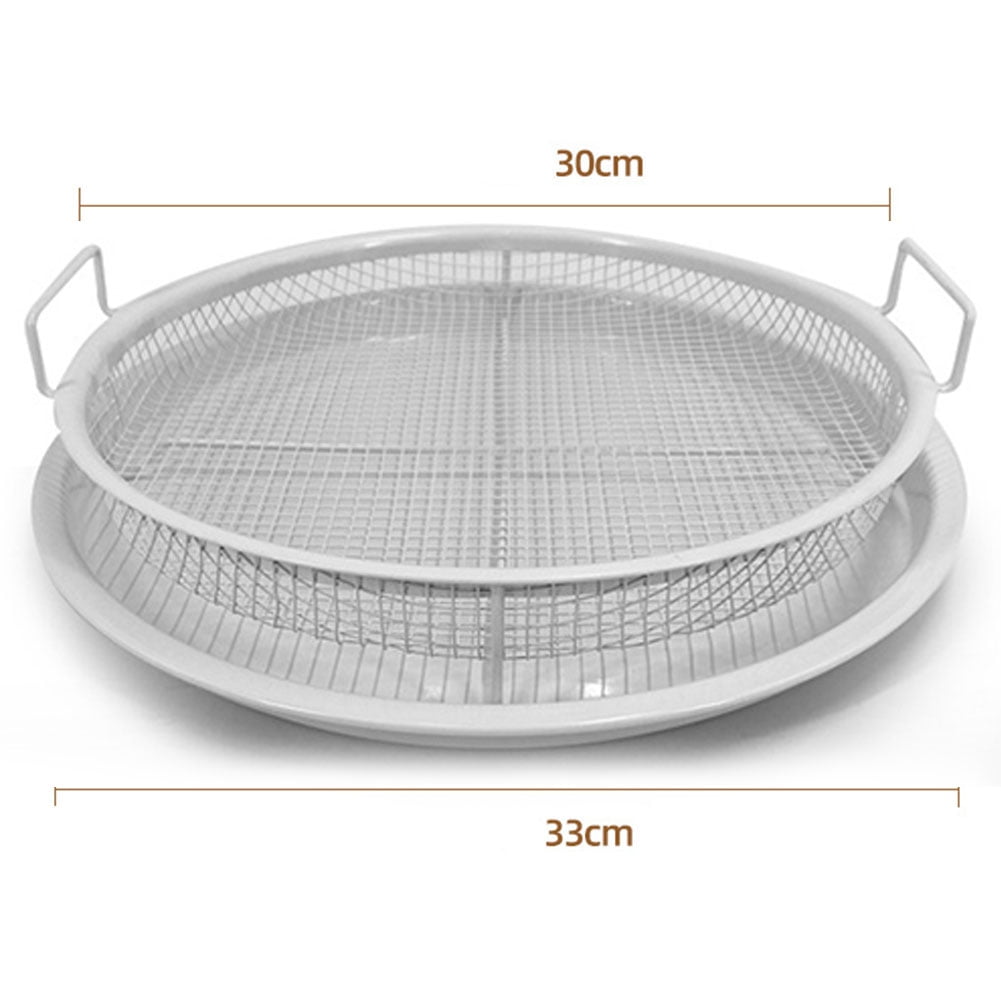 Goodhd 2pc Air Fryer Basket For Oven Stainless Steel Grill Basket Non