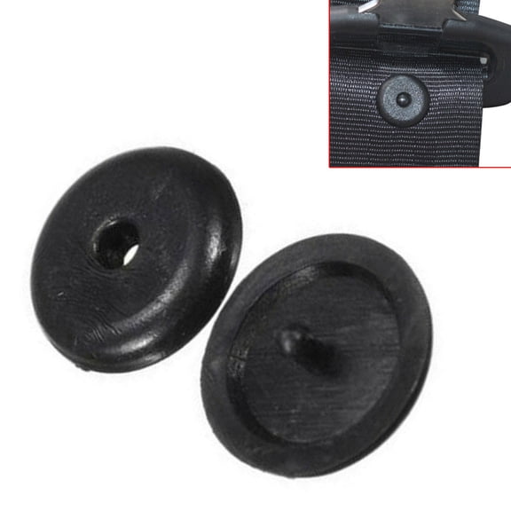 Goodhd 2x Universal Seat Belt Buckle Stopper Buttons Holders Studs Retainer Rest Clips
