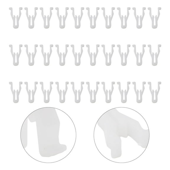 Goodhd 30Pcs White Plastic Nylon Switch Bezel Clip For Toyota For 4Runner For Lexus