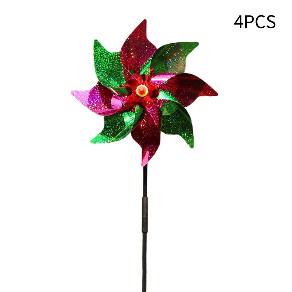 Goodhd 4* Bird Repellent Windmill Reflective Pinwheel Bird Protection