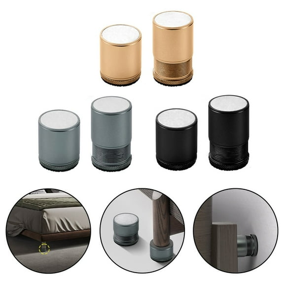 Goodhd 4 Pack 27-40Mm Adjustable Bed Table Legs Riser Base Booster For Furniture-Gold