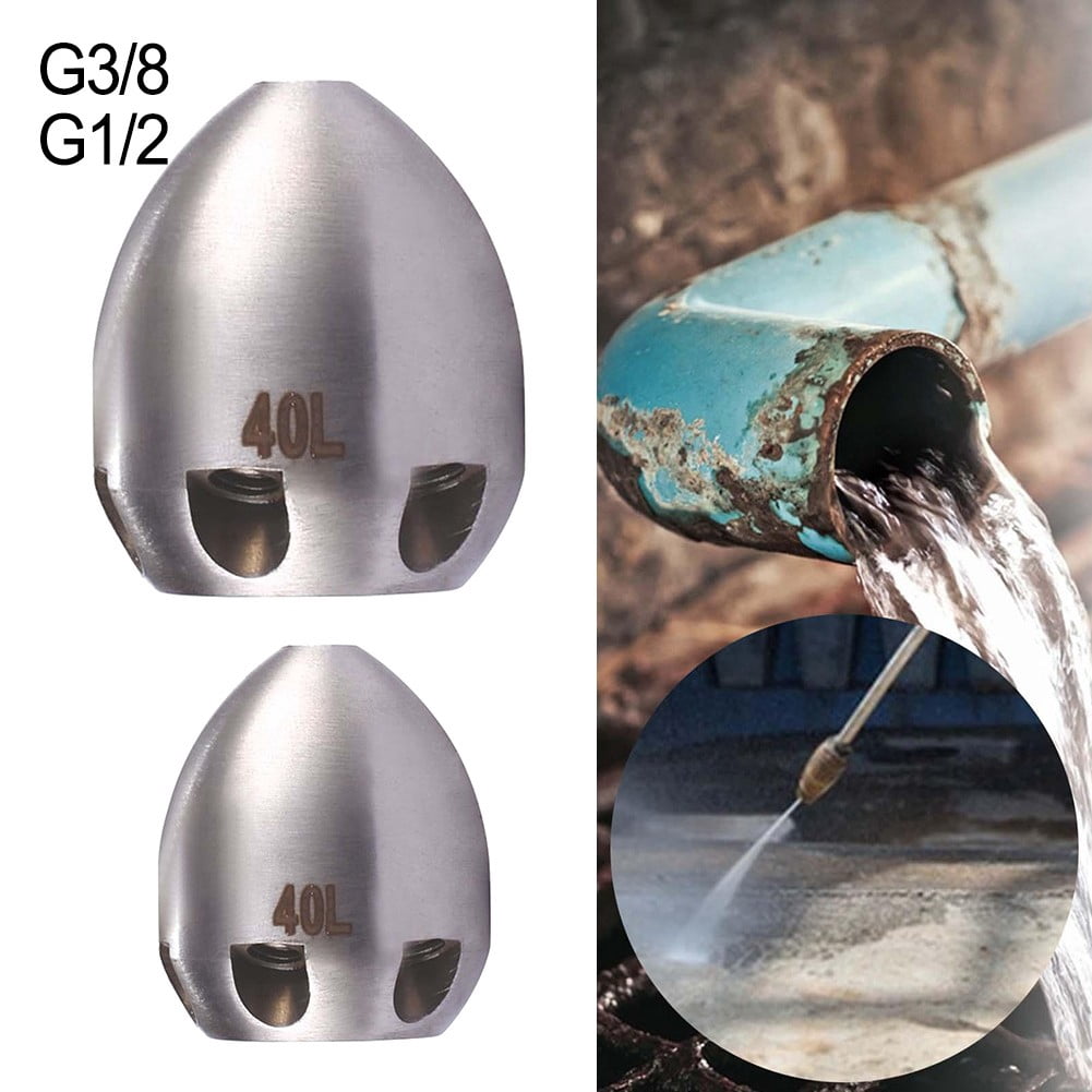 Goodhd 40L Output Pressure Drain Jetter Hose Nozzle Flusher Pipe Nozzle ...