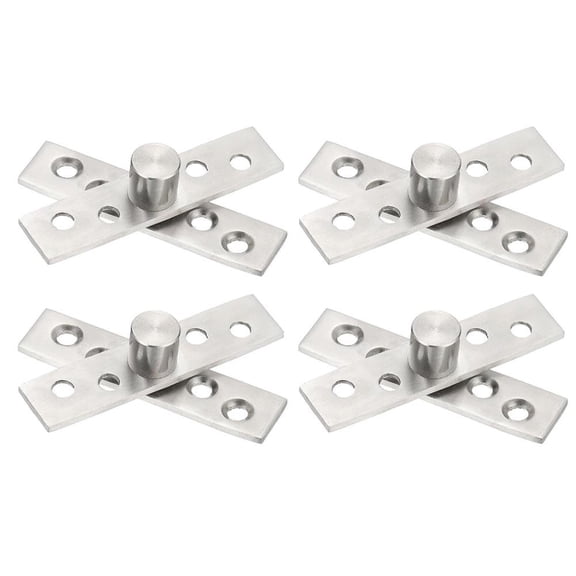 Goodhd 4Pcs Stainless Steel Pivot Pivots For 360 Degrees In The Center Of The Hinge