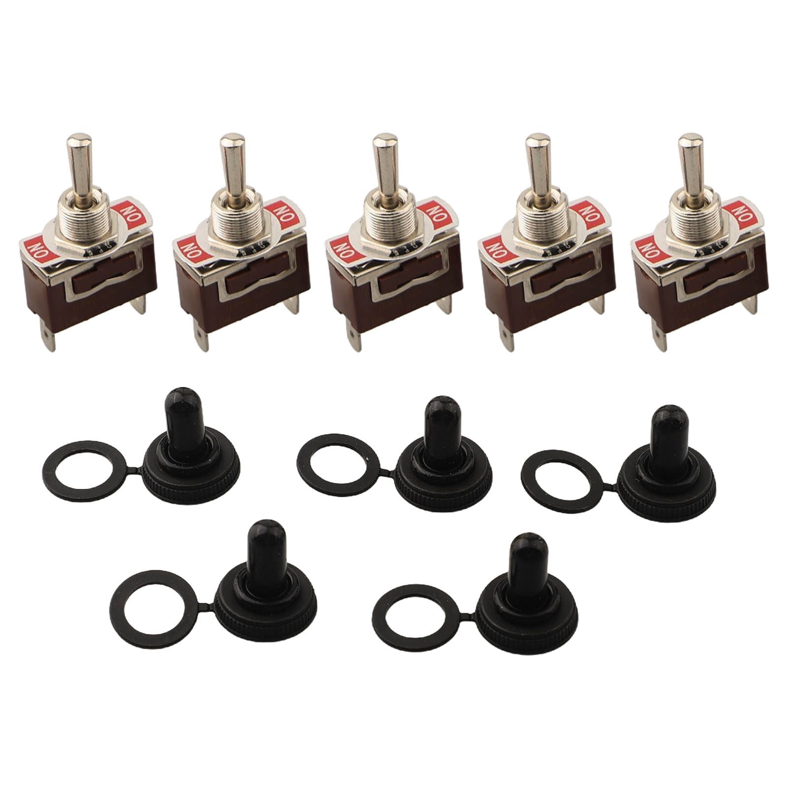 Goodhd 5Pc Toggle Switch Heavy Duty Rocker Spdt 3 Position 3 Pin On/Off ...