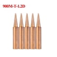 thumbnail image 1 of Goodhd 5Pcs 900M-T Copper Soldering iron tips Lead-free welding solder tip 933.907.951, 1 of 6