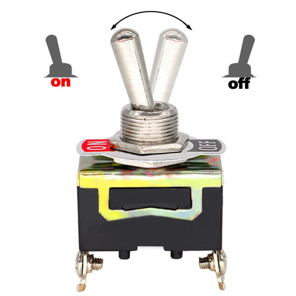 Goodhd 5X Toggle Switch 12V On Off Car Flick Dash Light Marine 12 Volt ...