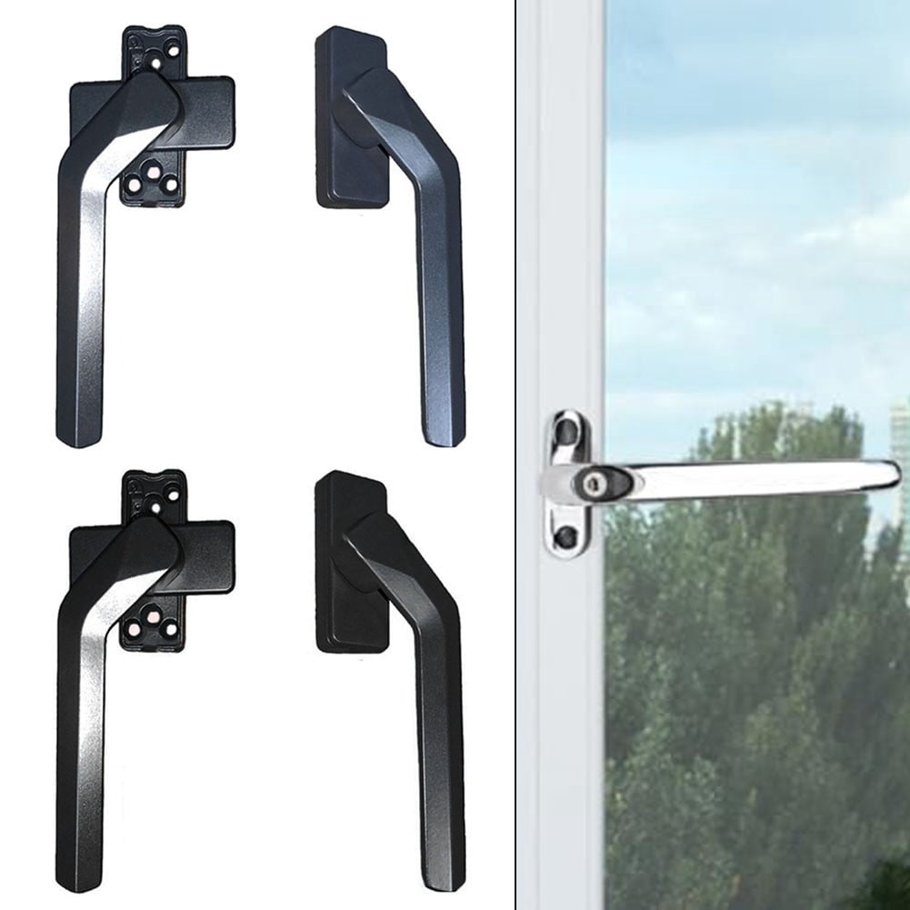 Goodhd A Pair Lockable Window Handle Aluminum Window Handle Frosted ...