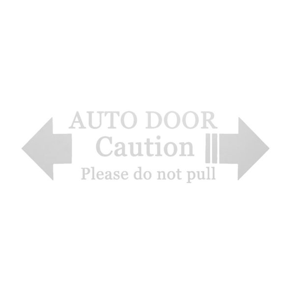 Goodhd Automatic Door Hint Caution Please Do Not Pull Decal Car Sticker Waterproof--White