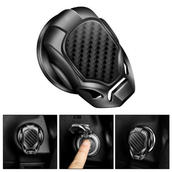 Goodhd Car Auto Ignition Engine Start Stop Button Decor Ring Trim Cover Cap