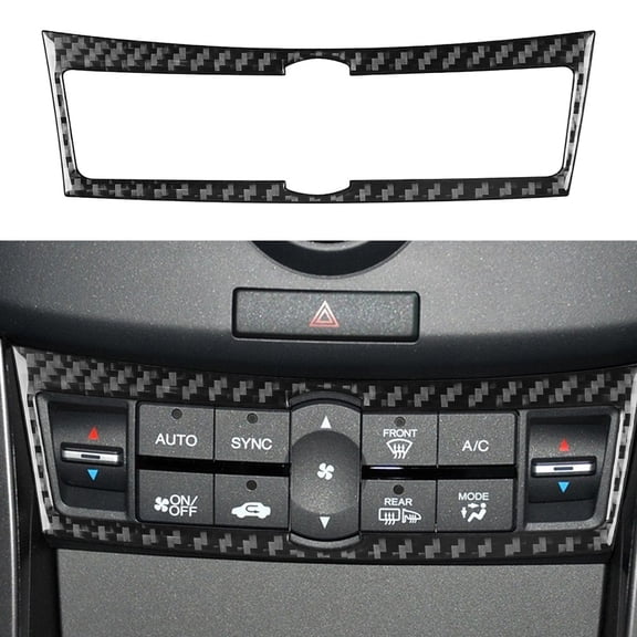 Goodhd Carbon Firber Interior Climate Control Panel Trim Cover For Acura For Tsx 2009-14