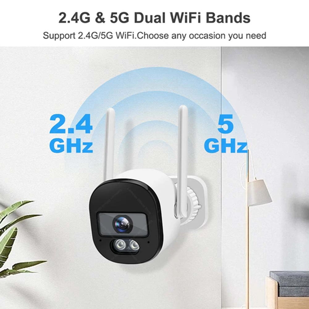 Goodhd External Security Camera Ip For Wifi Hd 4Mp/2K(2.4G/5G), Secure ...