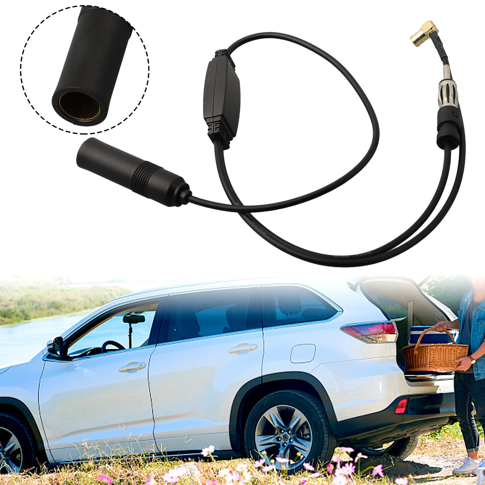 Goodhd Fm/Am Dab + Car Radio Active Antenna Aerial Splitter Adapter ...