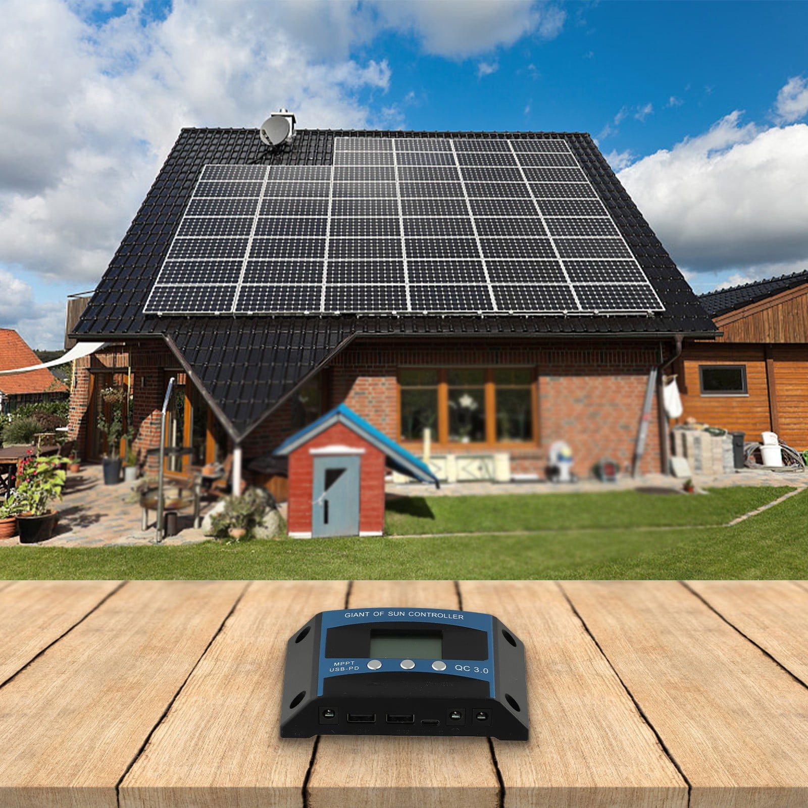 Goodhd For Solar Panel Controller Dual Usb Mppt Controller For Pwm ...