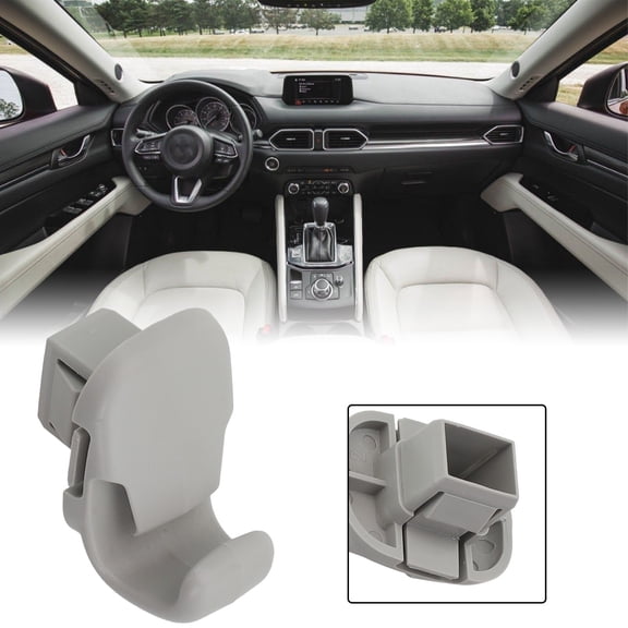 Goodhd Gray Sunvisor Clip Holder Bracket For Mazda 3 6 For Cx-5 Kd45-69-261,1 Sand Color Clip