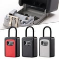 thumbnail image 1 of Goodhd Key Safe Lock Box Outdoor Key Lock Box Storage Key Full Metal Storage Jar-Red, 1 of 5