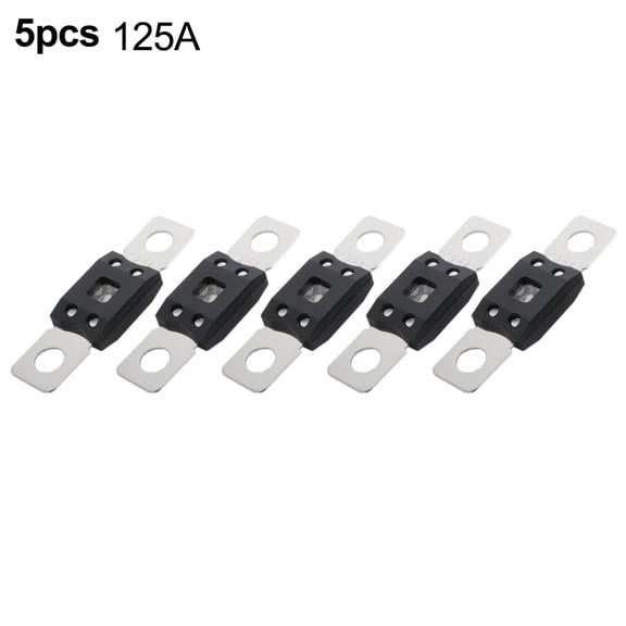 Goodhd MEGA Fuse Set 5PCS 70V for 48V Systems - 125A Car Fuses High Current Protection