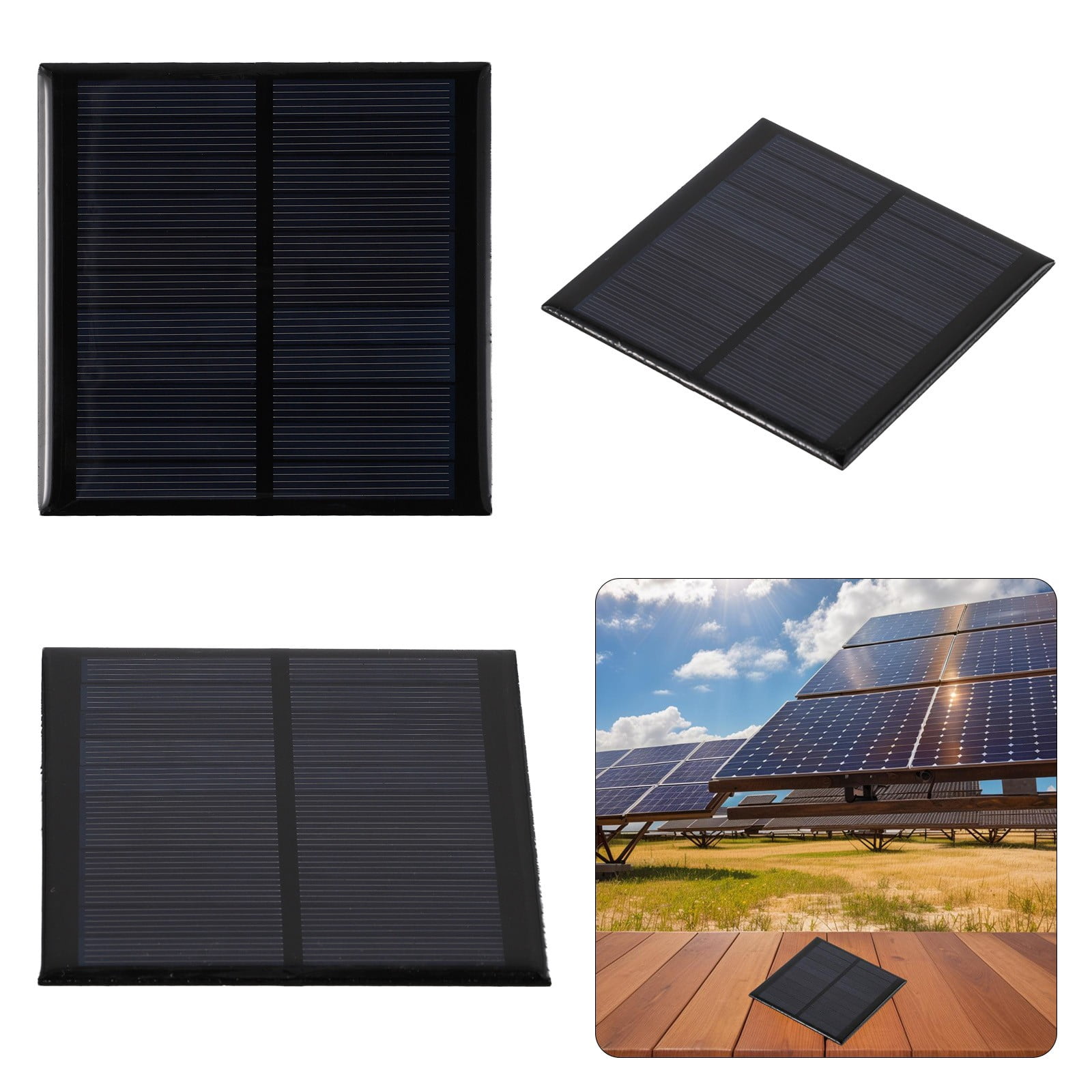 Goodhd Mini Solar Panel Portable Solar Bank 1W 5.5V Waterproof ...