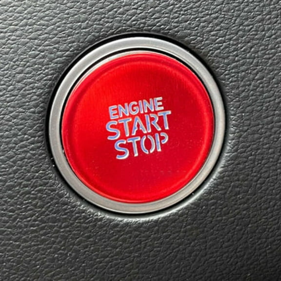 Goodhd Red Engine Start Stop Button Switch Key Cover For Hyundai For Tucson 2022 2023