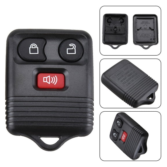 Goodhd Replacement Car 3 Buttons Keyless Alarm Remote Shell Pad Key Fob Case ford