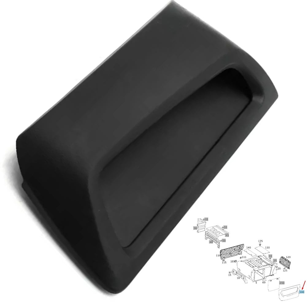 Vanco Portaoggetti Laterale Per Mercedes Vito W447 2016+ – ABS Nero, OEM A44791070009051, Montaggio Sinistro