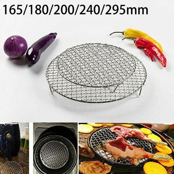 Goodhd Round Cooling Rack 201 Stainless Wire Oven Grill Sheet 240Mm