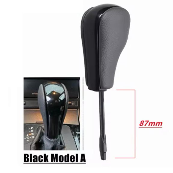 Goodhd Short Long Car Automatic Shift Gear Knob For Bmw E39 E46 E53 E60 E61 E63 E64 E8 Black 87Mm