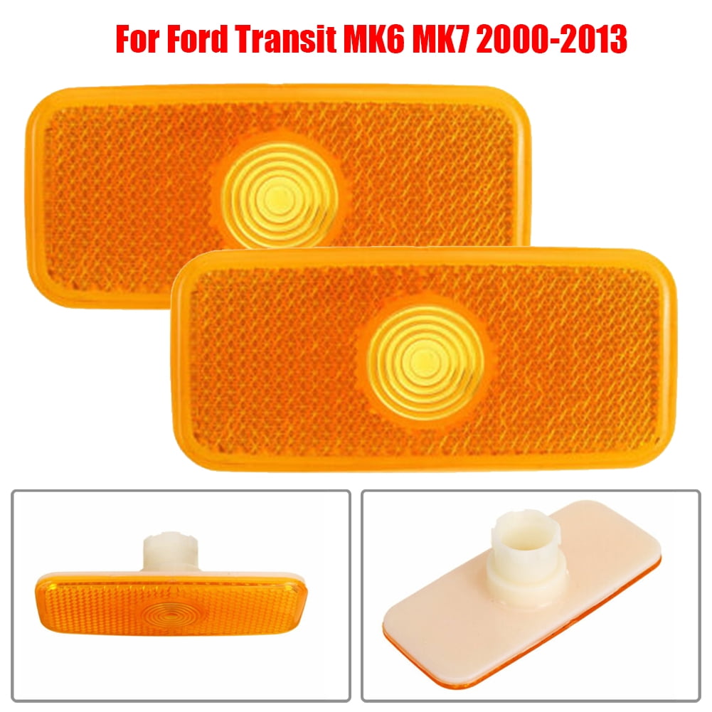 Goodhd Side Marker Lamp Housing Amber Lens Reflector For Ford Transit